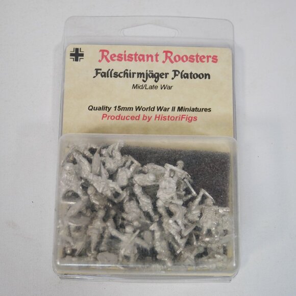 Resistant Roosters Fallschirmjager Platoon Mid/Late WWII 15mm Miniatures By Hist - Picture 1 of 2